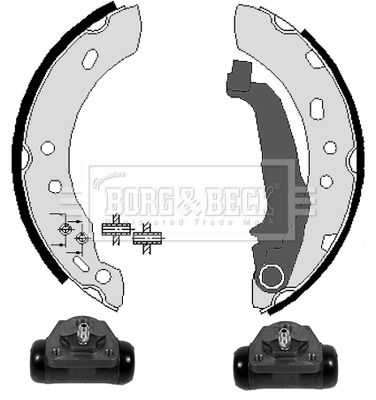 BORG & BECK Piduriklotside komplekt BBS1030K